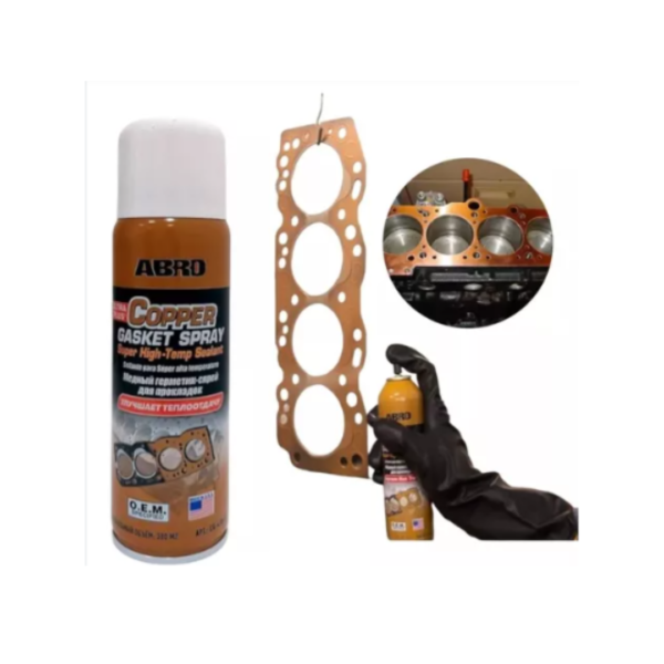 SPRAY COBRE ABRO COPPER GASKET PARA JUNTAS 255G - Imagem 2