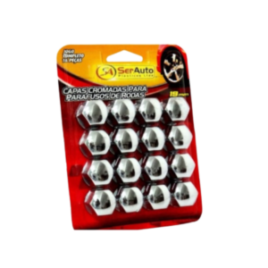 JOGO CAPA PARAFUSO CROMADA 19MM SERAUTO