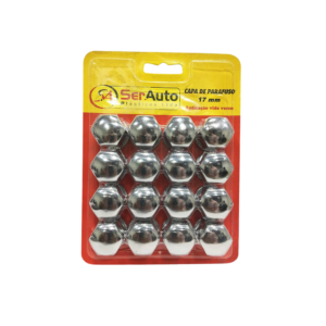 JOGO CAPA PARAFUSO CROMADA 17MM SERAUTO