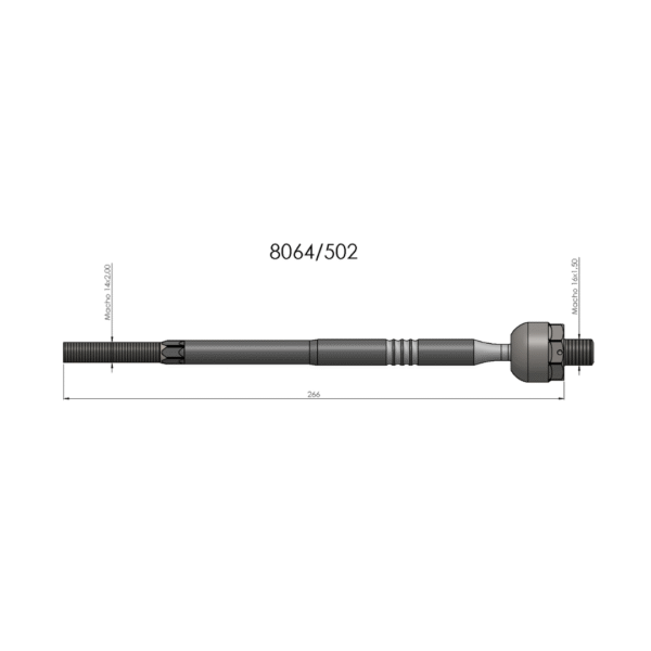 BARRA AXIAL LD/LE BORTEC BA8502 - Imagem 2