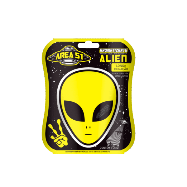 AROMATIZANTE ALIEN AREA 51 AMARELO CENTRAL SUL